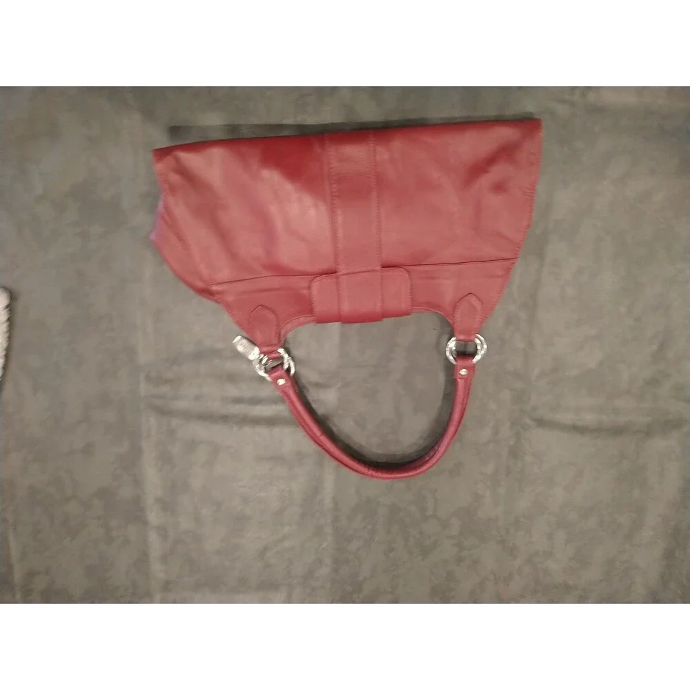 Sopheea Leather Hobo Bag Red Boho  Y2k Vintage